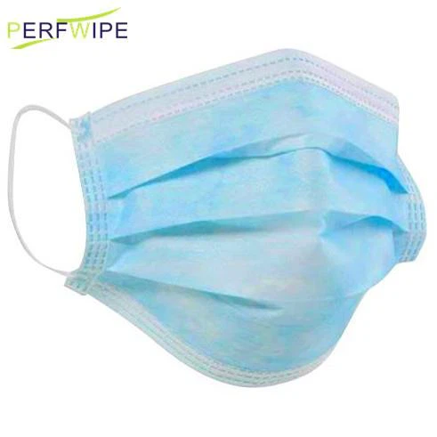 New Design 3ply Disposable Fabric Medical Face Mask Blue