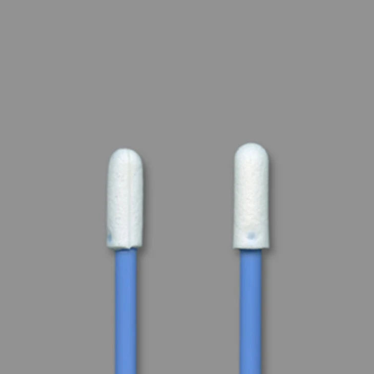 Blue Handle Round Foam Tipped Swabs